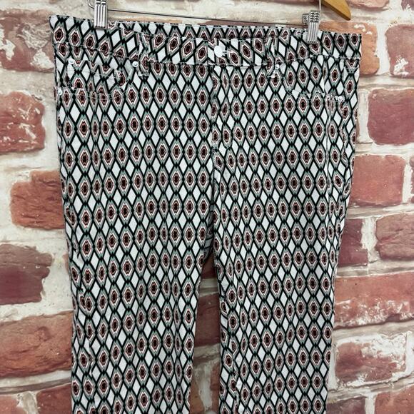 Bisou Bisou Jeans Women's 14 Multicolor Aztec Tribal Southwestern Casual Zip Up - Picture 3 of 8